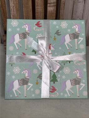 Unicorn Decorative Christmas Gift And Storage Box From Molly & Rex